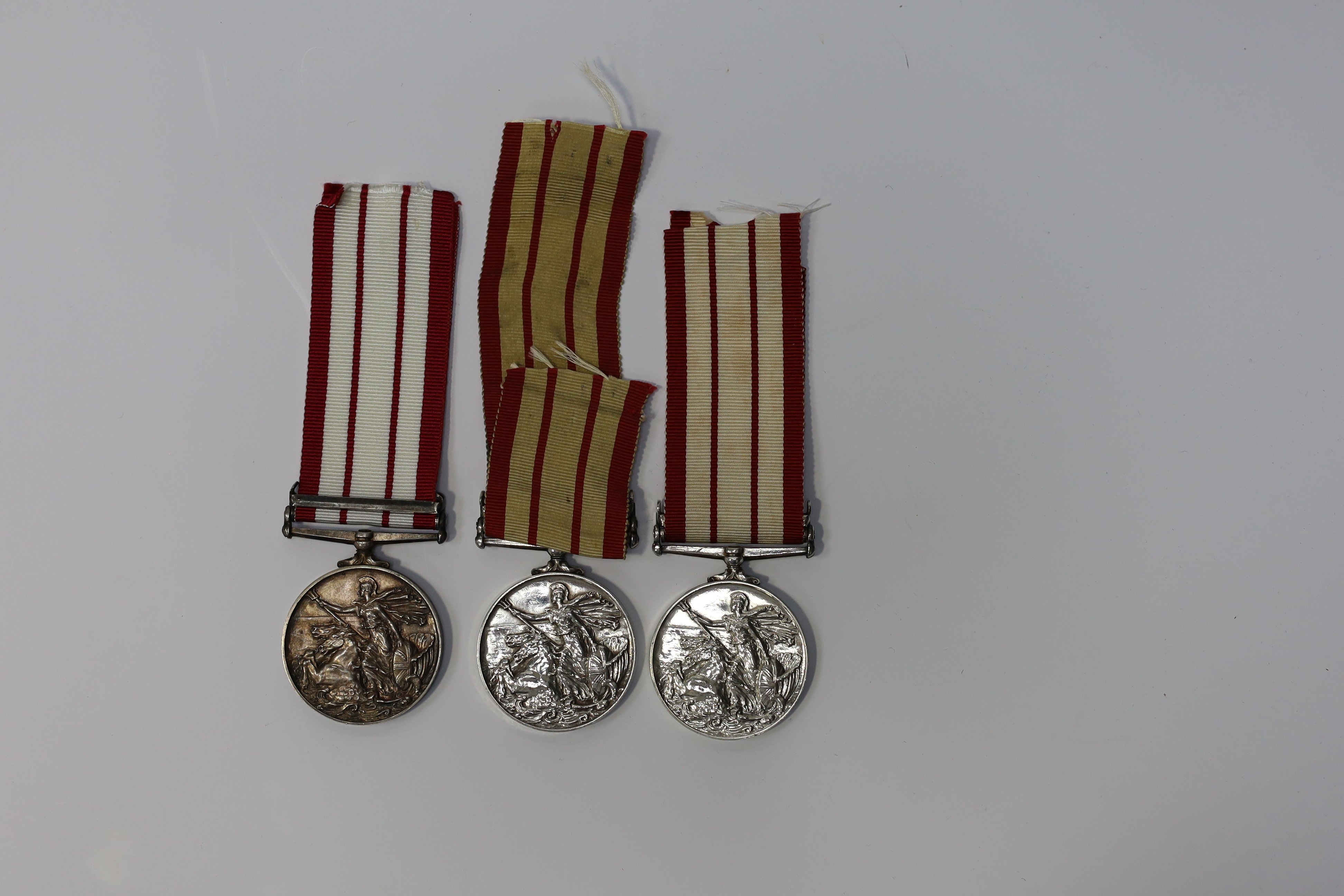 Three ERII Royal Navy General service medals awarded to